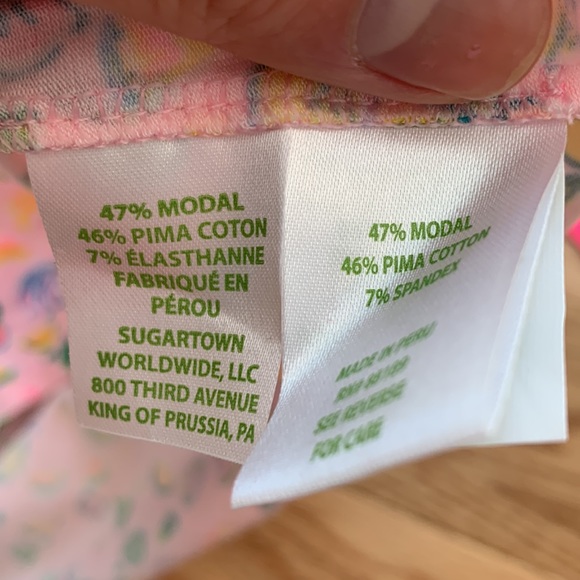 New Lilly Pulitzer La Fortuna Top Urchin Pink Lil Juicy Fruit in Size Small - Picture 6 of 6